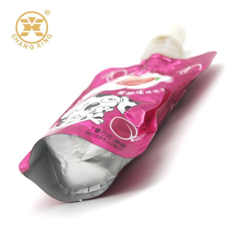 Printing Stand Spout Pouch Customized Logo Promotional Resealable Snack Packaging with Spout