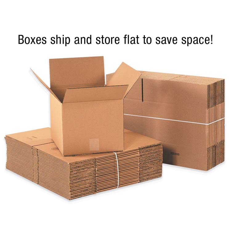 FPG Custom Color Printed Logo 10x10x10 Delivery Box 5 Ply Corrugated Cardboard Paper Packaging Shipping Boxes