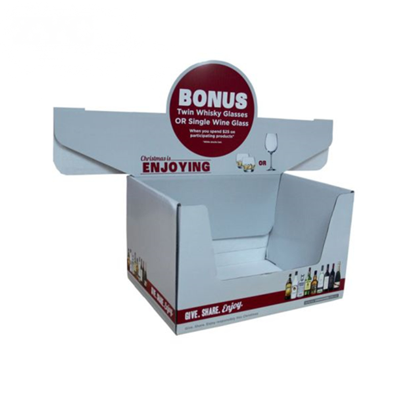 Point of Sale Corrugated Paper Cardboard Tabletop Display Stand Box
