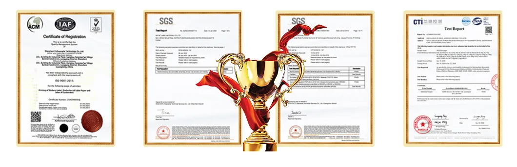 Product Quality Certifications