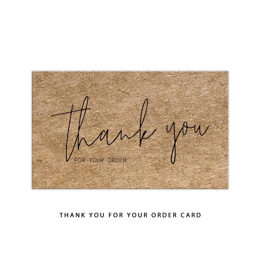 Wholesale Custom Thank You Card Printing for Business Gift Packaging E-Commerce Thank You Card Printing
