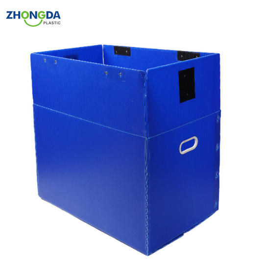 PP Board Recycled Plastic UV Resistant Rigid for Grid Board Industrial Hook Loop Turnover Box with Customizable Printing Cutting