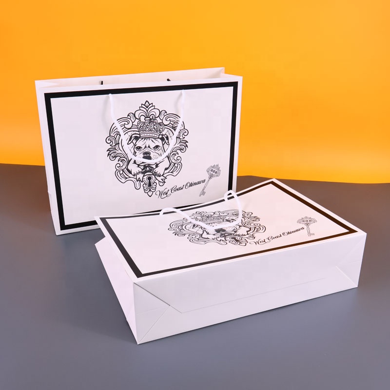 Custom Printed Paper Shipping Bags with Digital Printing and Magnetic Closure for Durable Ecommerce Clothing Packaging