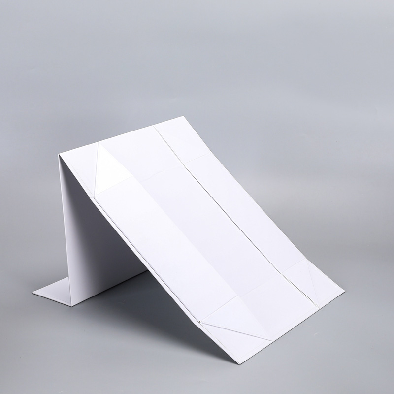 Custom Large Logo Luxury Black Magnetic Folding Gift Box Rigid Cardboard with New Design Matt Lamination Printing Paper Boxes