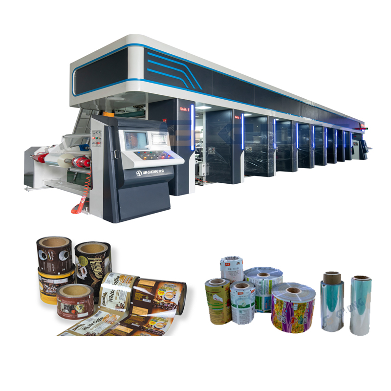Food Packaging Rotogravure Printing Machine for Plastic Paper Film and Bopp Printing