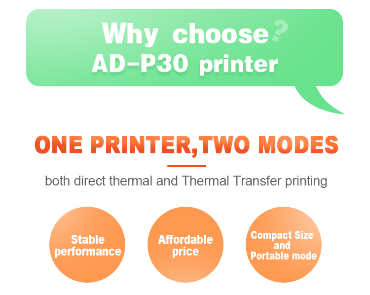 High Speed Portable Desktop Satin Paper Digital Care Barcode Thermal Roll to Roll Label Printer