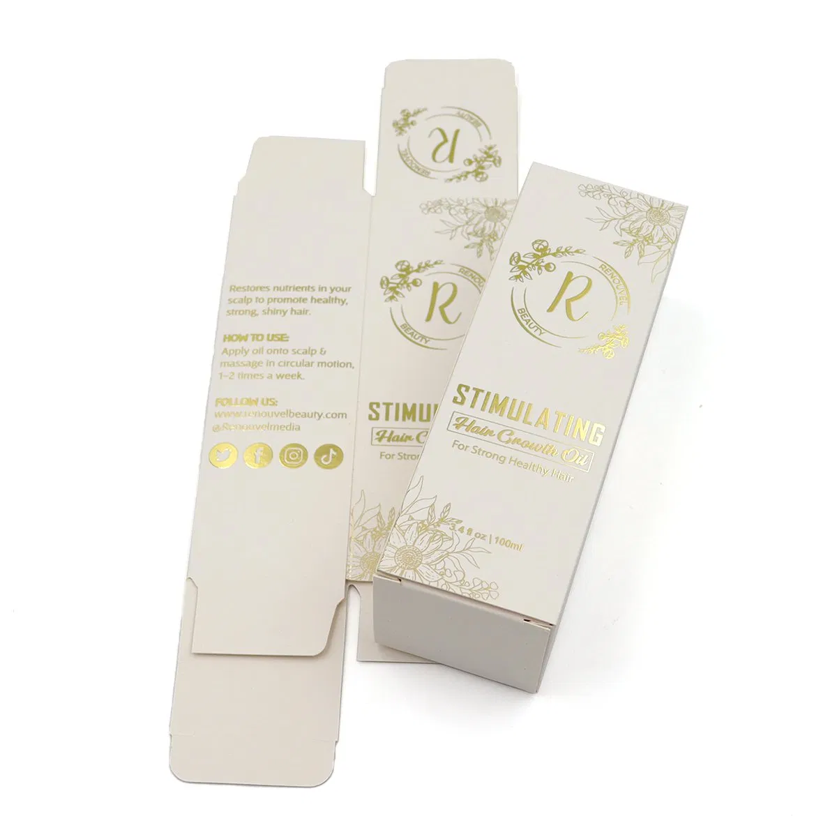 Customizable Paper Box Printing for Cosmetic Packaging with Rigid Folding Style