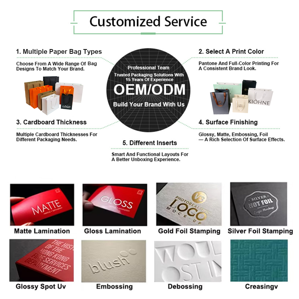 Custom Paper Shopping Bag with Logo Luxury Rope Handle Manufacturer Custom Paper Shopping Bag