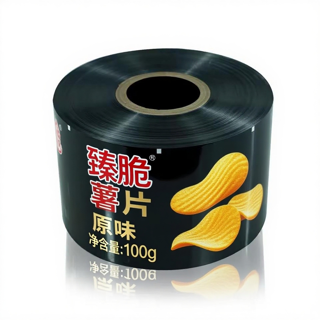 Customized Printing Plastic Packaging Composite Roll Flexible Packaging Film Biscuits Puffed Foods Laminated Roll Film