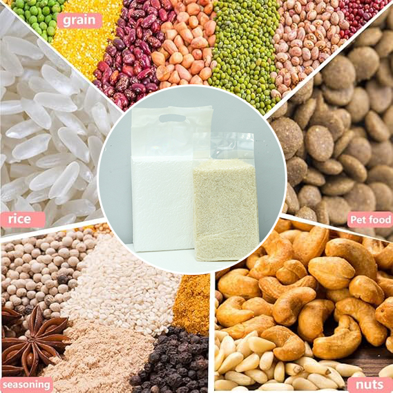 Wholesale 2kg 5kg Vacuum Rice Food Packaging Bags Moisture-proof Transparent Rice Brick With Handheld
