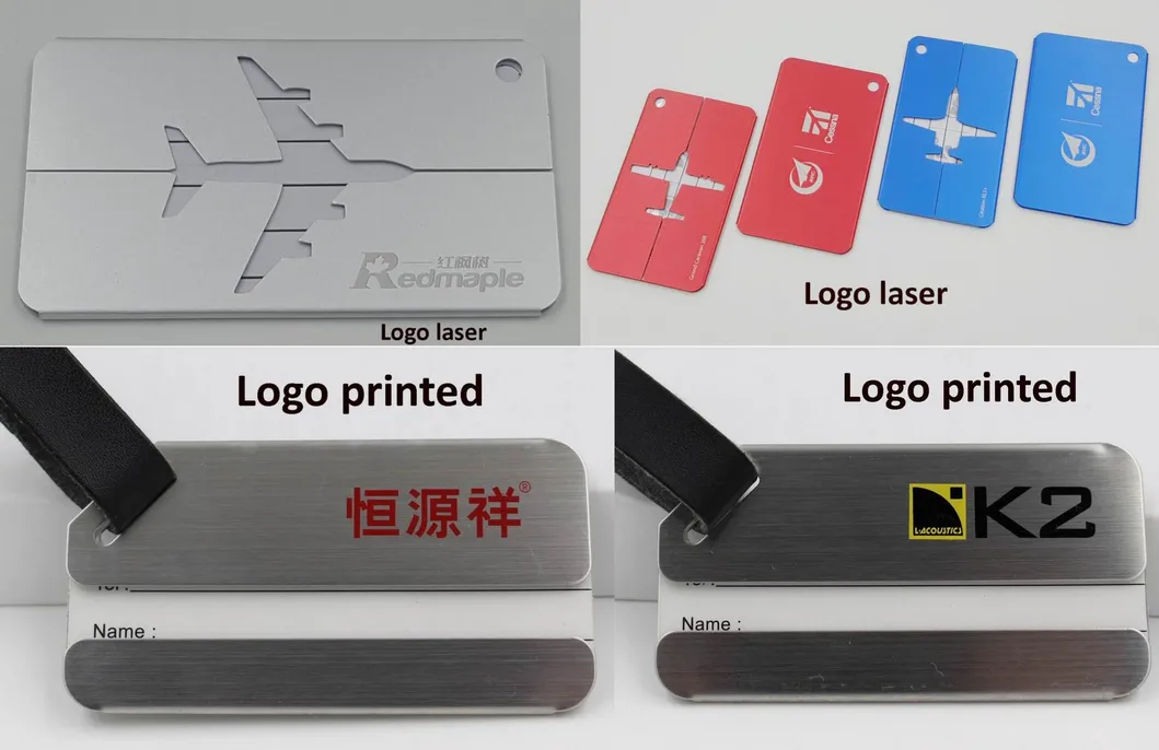 Logo Options for Luggage Tags