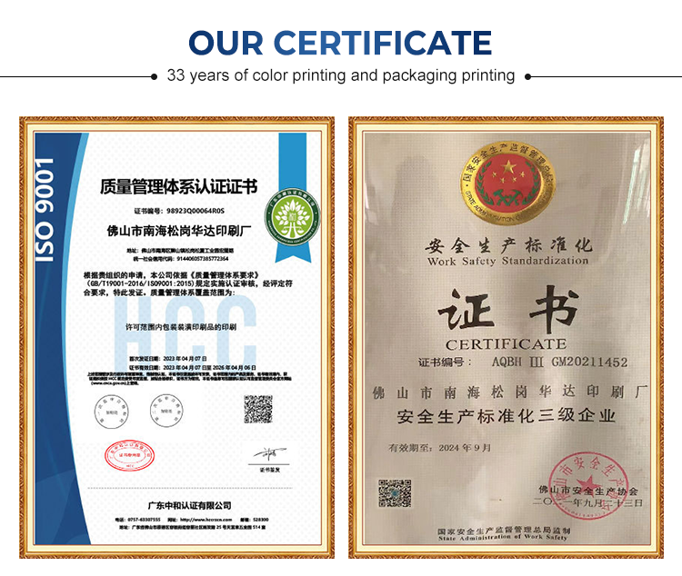 Certifications