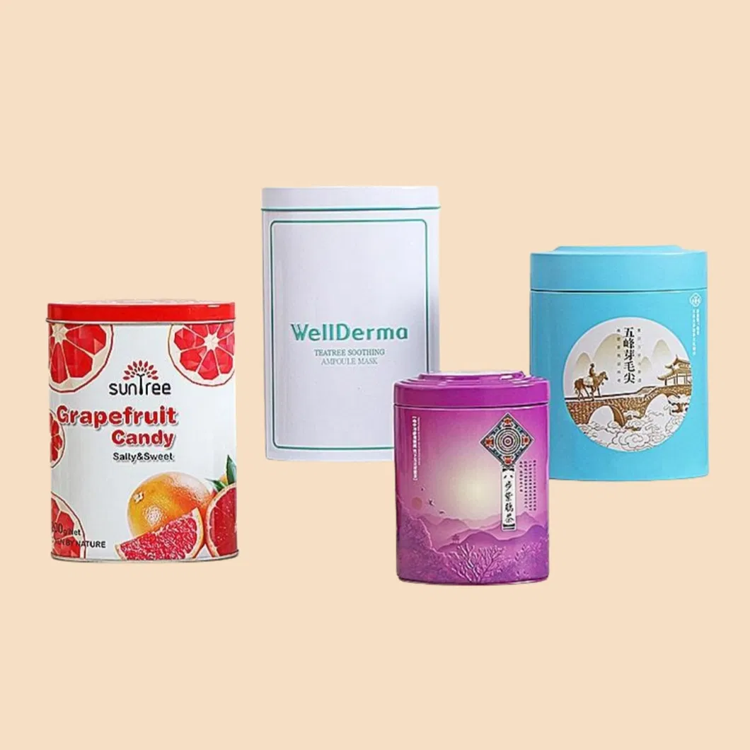 Custom Oval Shaped Food Packaging Tin Can
