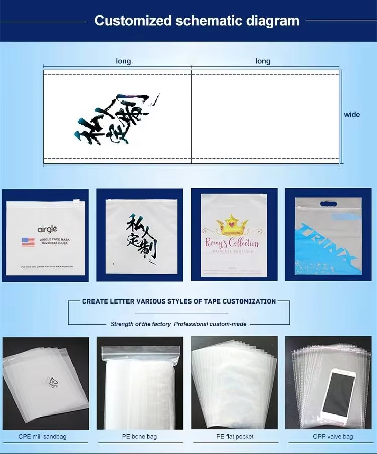 Creatrust Custom Your Own Logo Recycled Pouches Frosted Apparel Ziplock Shipping Clothing Packing Bag Plastic Bags Zipper Poly