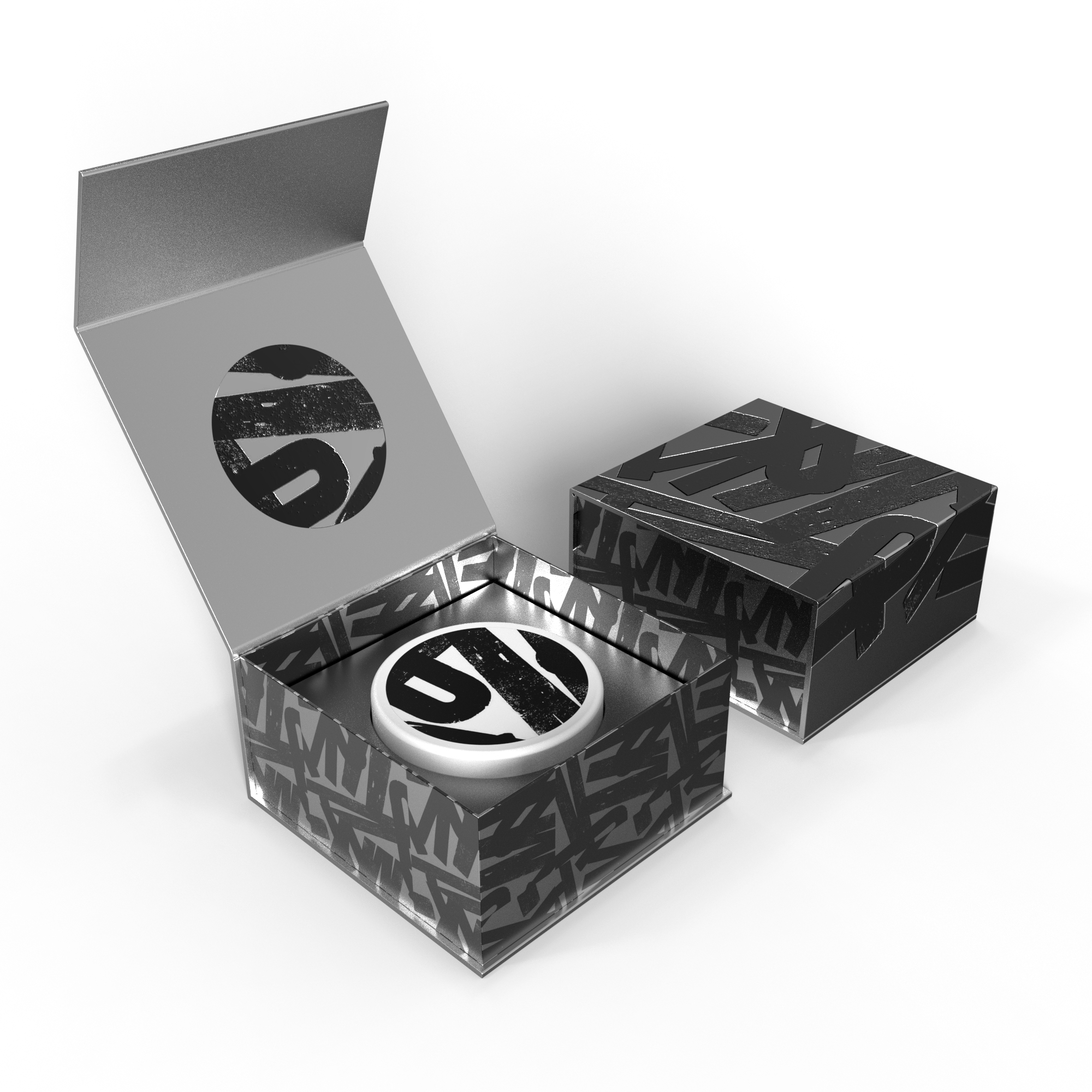 Multi Size Custom Flip Lid Top Gift Packaging Box Brand Printing Concentrate Glass Jar Paper Packaging Box