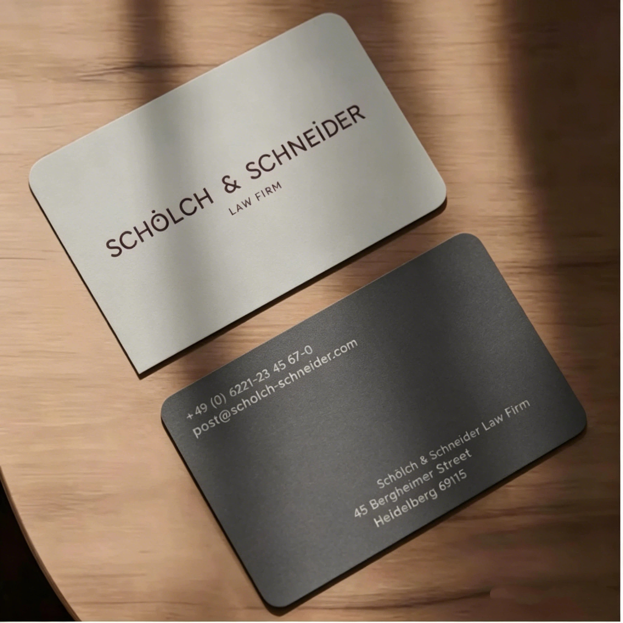 Custom Printed Kraft Paper &amp; Cardboard Greeting Cards with Varnishing Finish