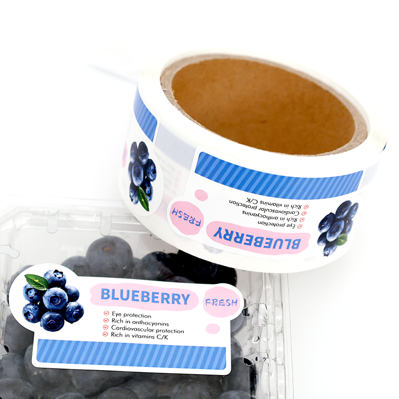 Professional Service Waterproof Frozen Self Adhesive Bopp Vinyl Logo Printing Packaging for Fruit Industries