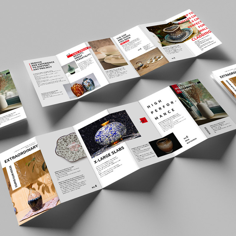 Customizable A3/A4/A5 Single Page Flyer Book Coated Paper Digital Printing Color Design Manual Packaging Instructions Cardboard