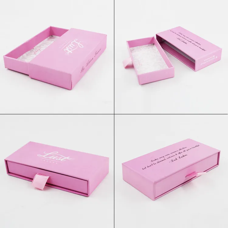 Custom Drawer Box Gift Box Carton Packaging Cosmetic Perfume Product Folding Box with Insert