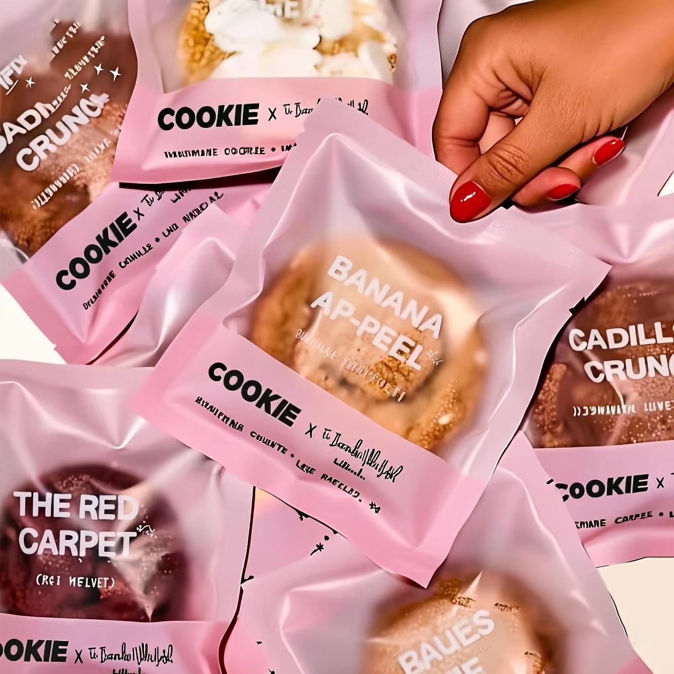 Customized Logo Printed Design Food Grade Baking Packaging Bread Bag Laminated Plastic Small Clear Heat Sealing Cookie Bags