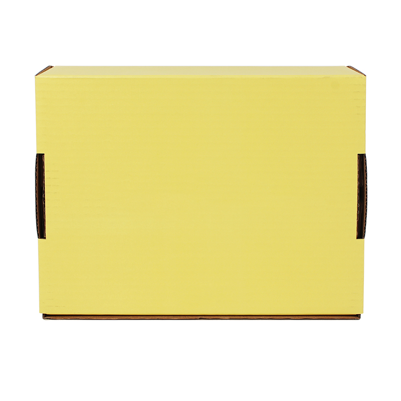 Custom Logo Printed Mailer Box Yellow Corrugated Cardboard Shipping Boxes Eco Friendly Paper Packaging for Small Business Gift