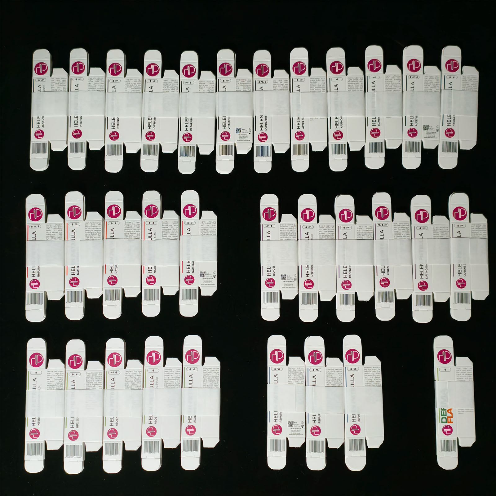 Printing Factory Custom Cosmetic Paper Box Sevice Foldable Cosmetic Paper Box for Balm Lipstick Lotion Serum Packaging