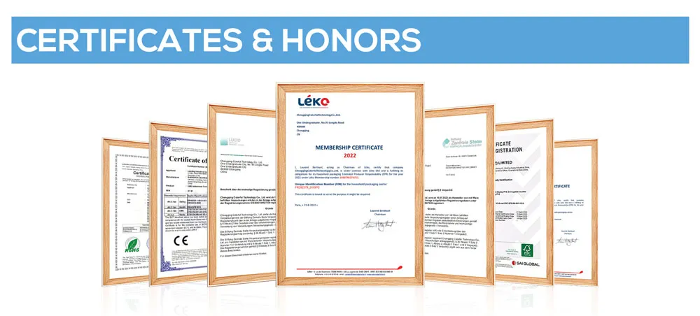 Certifications display