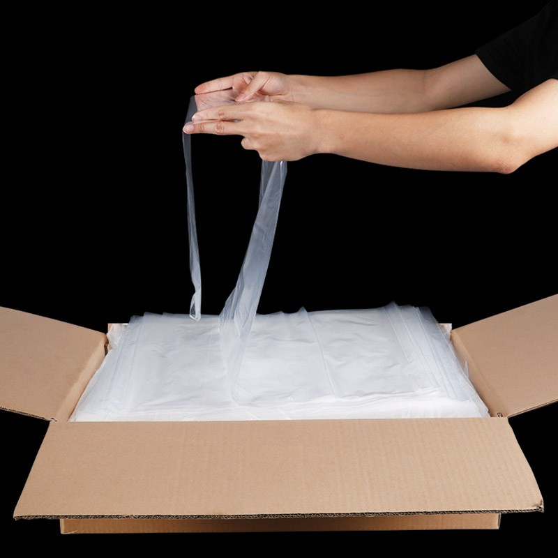 Custom Printed Fanfolded Perforated Poly Pre-Opened Auto Packaging Bags