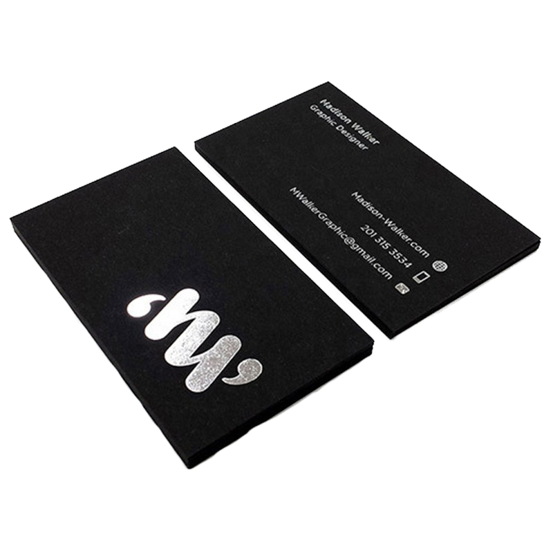 Custom Printed Kraft Paper &amp; Cardboard Greeting Cards with Varnishing Finish