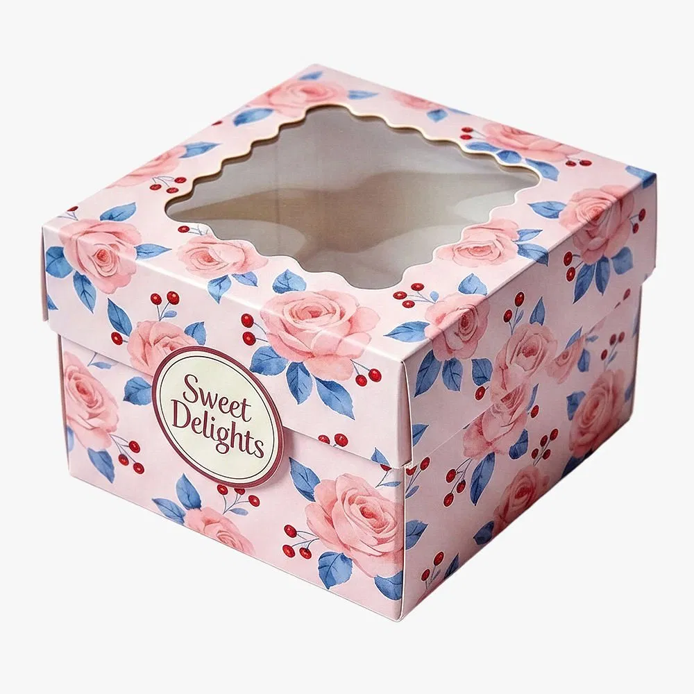 Low MOQ Custom Cardboard Window Box Printing for Cosmetic Packaging