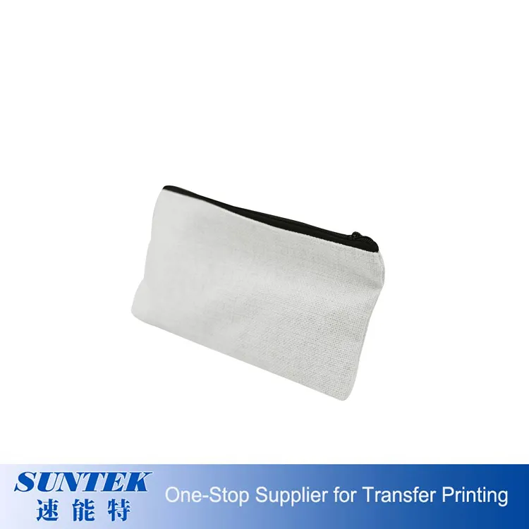 Women Cosmetic Bag Printed Cotton Linen Blank Cosmetic Makeup Bag Promotional