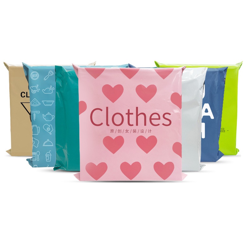 Minfly Custom logo Printing Peach pink Polymailer Express Mailing Bag Express Packaging Shipping Poly Mailer Bags for Clothing