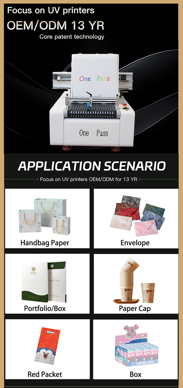 One Pass High-speed Digital Printing Machine for Paper Shells