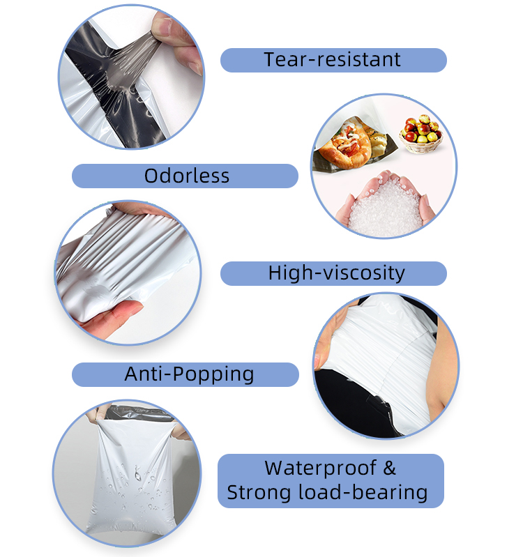 OEM Shipping Packaging Bags Secure Closure Online Apparel Delivery Bag for Ecommerce Shipping