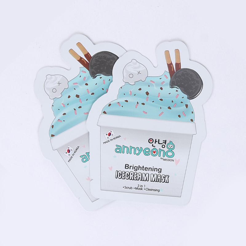 Custom Shaped Aluminium Foil Mini Mylar Cosmetic Pouch Resealable Make up Bags with Logo