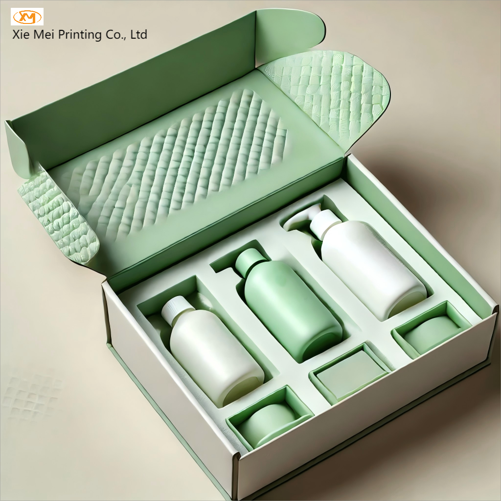 Custom High-Quality Cosmetic Magnetic Boxes and Luxury Men's Skincare Paper Gift Box Packaging Solutions