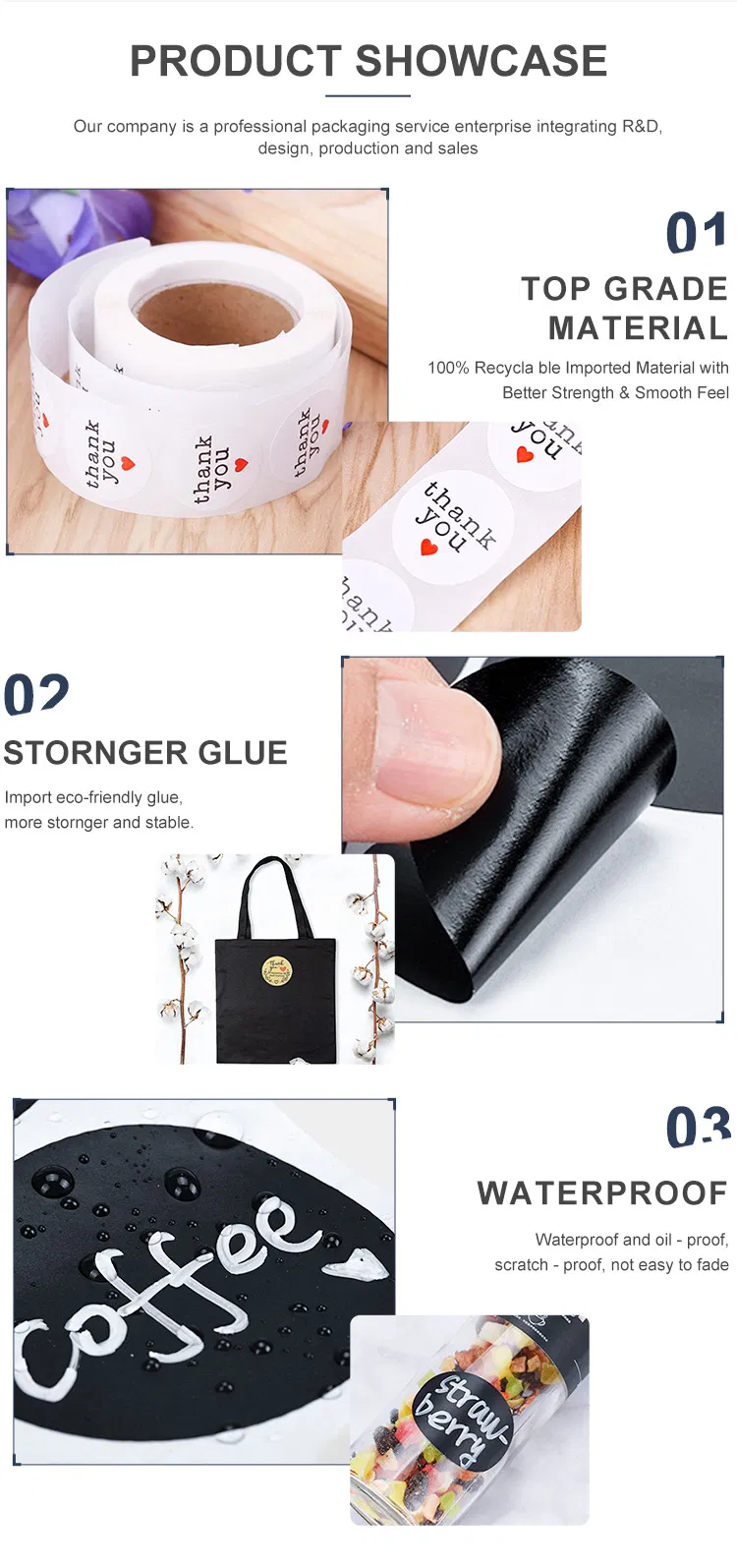 Custom Design Perfume Bottle Cosmetic Packaging Labels Stickers Printing