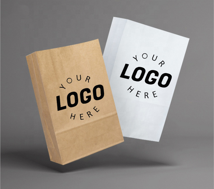 Manufacturer Food Packaging Bread Zipper Bag Custom Printed logo Zipper Stand-up Bag Toast Bread Packaging Paper Bag