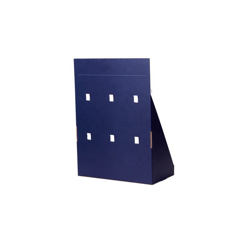 Custom Pop PDQ Easy-Assemble Point of Sale Recyclable Corrugated Cardboard Hook Tabletop Display Box