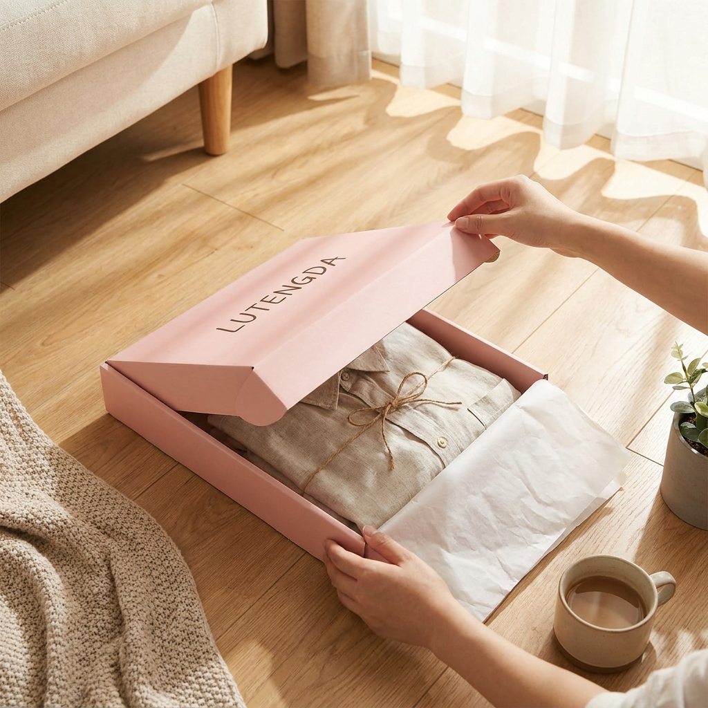 Custom Printed Waterproof Sponge Lined Corrugated Shipping Mailer Box Eco Friendly Rectangular Cardboard Packaging For
