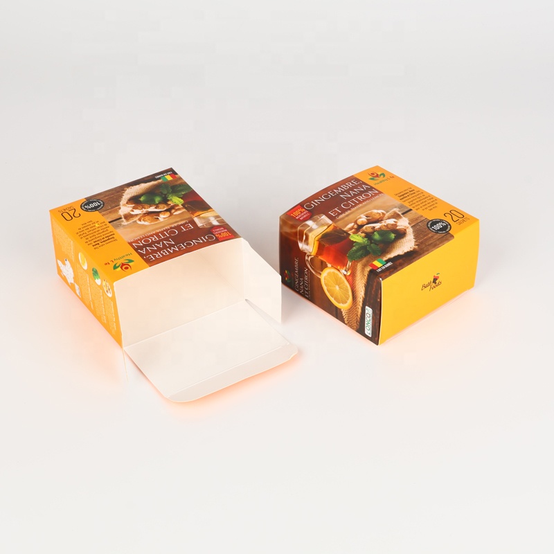 Custom Printing Packaging Paper Boxes Tea Coffee Box Luxury Eco Friendly Gift Cardboard Paper Box Wholesale Soy Ink Food Grade