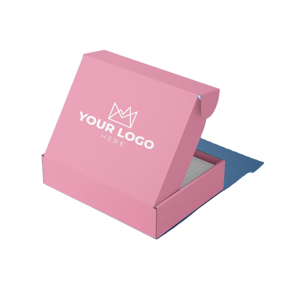 High Quality Black Corrugated Shipping Box Customised Foldable for E-commerce UV Coating Recycled Materials for Socks Fur Gifts