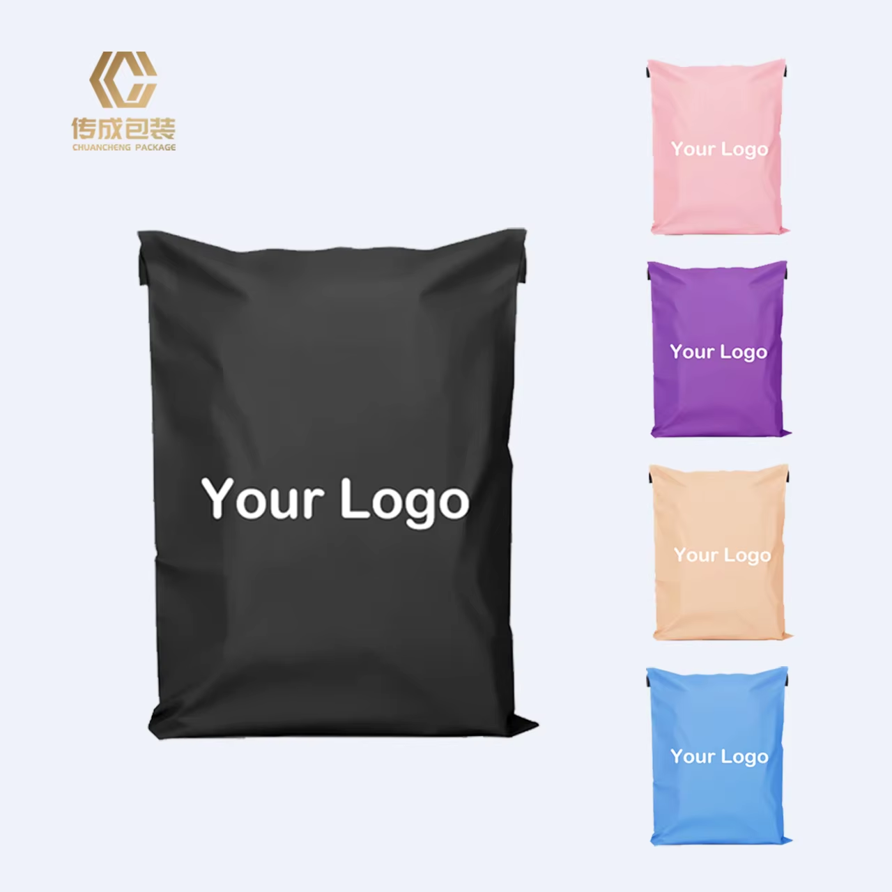 Free Sample Biodegradable Mailing Packaging Poly Mailer Bag Shipping Envelope Custom Pink Poly Shipping Cornstarch Mailer Bags