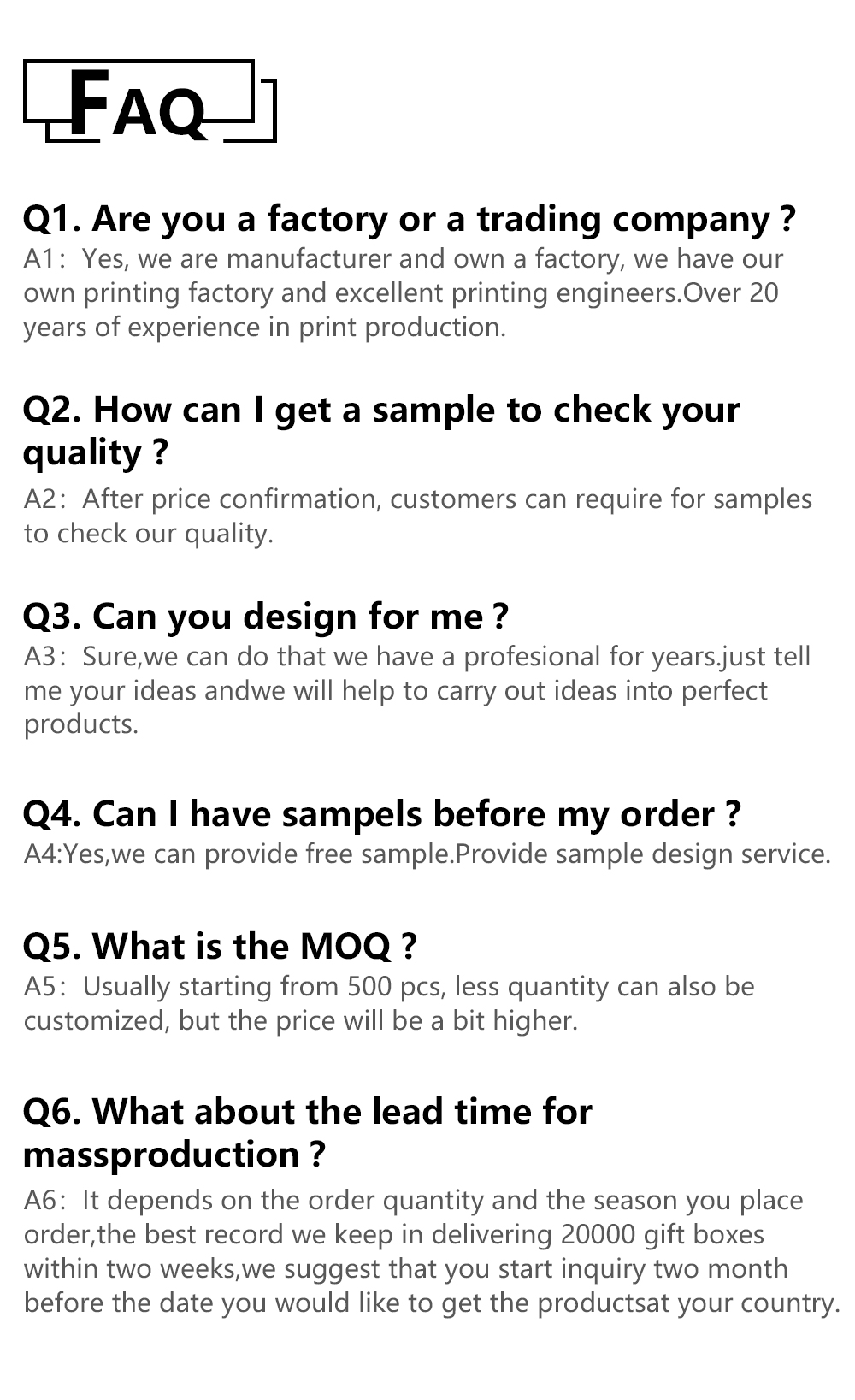 FAQ Visual Banner