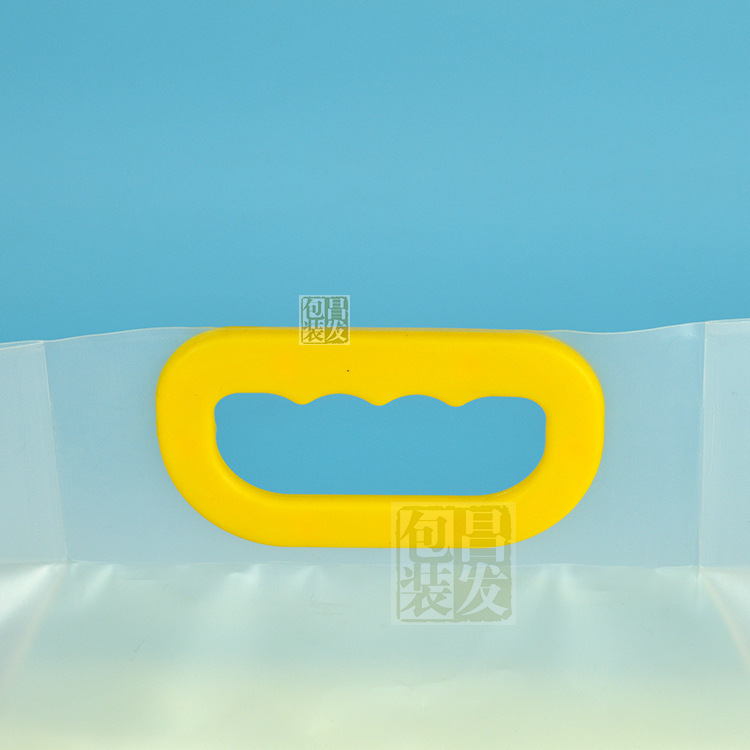 Wholesale 2kg 5kg Vacuum Rice Food Packaging Bags Moisture-proof Transparent Rice Brick With Handheld