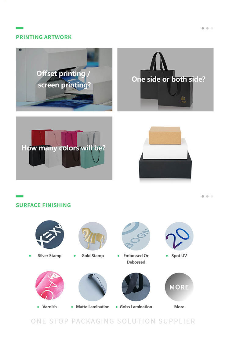 Retail Custom Logo Packaging Black Boutique Gift Paper Bags for Shopping