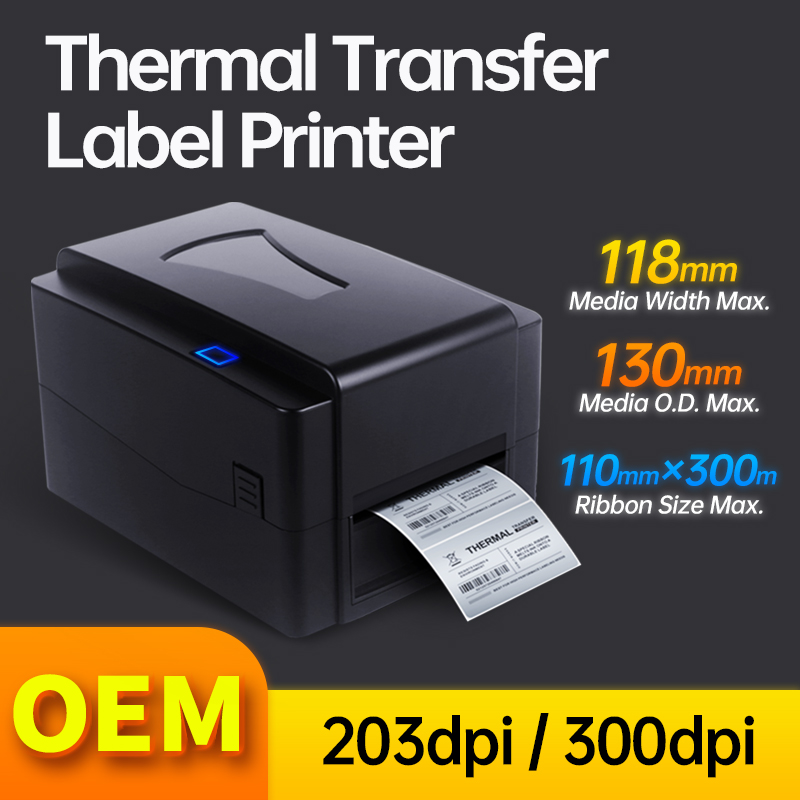 CT521 CT531 Small Business Blue Tooth Thermal Transfer Label Printer 4x6 6inch Label Printer Shipping Label Printer