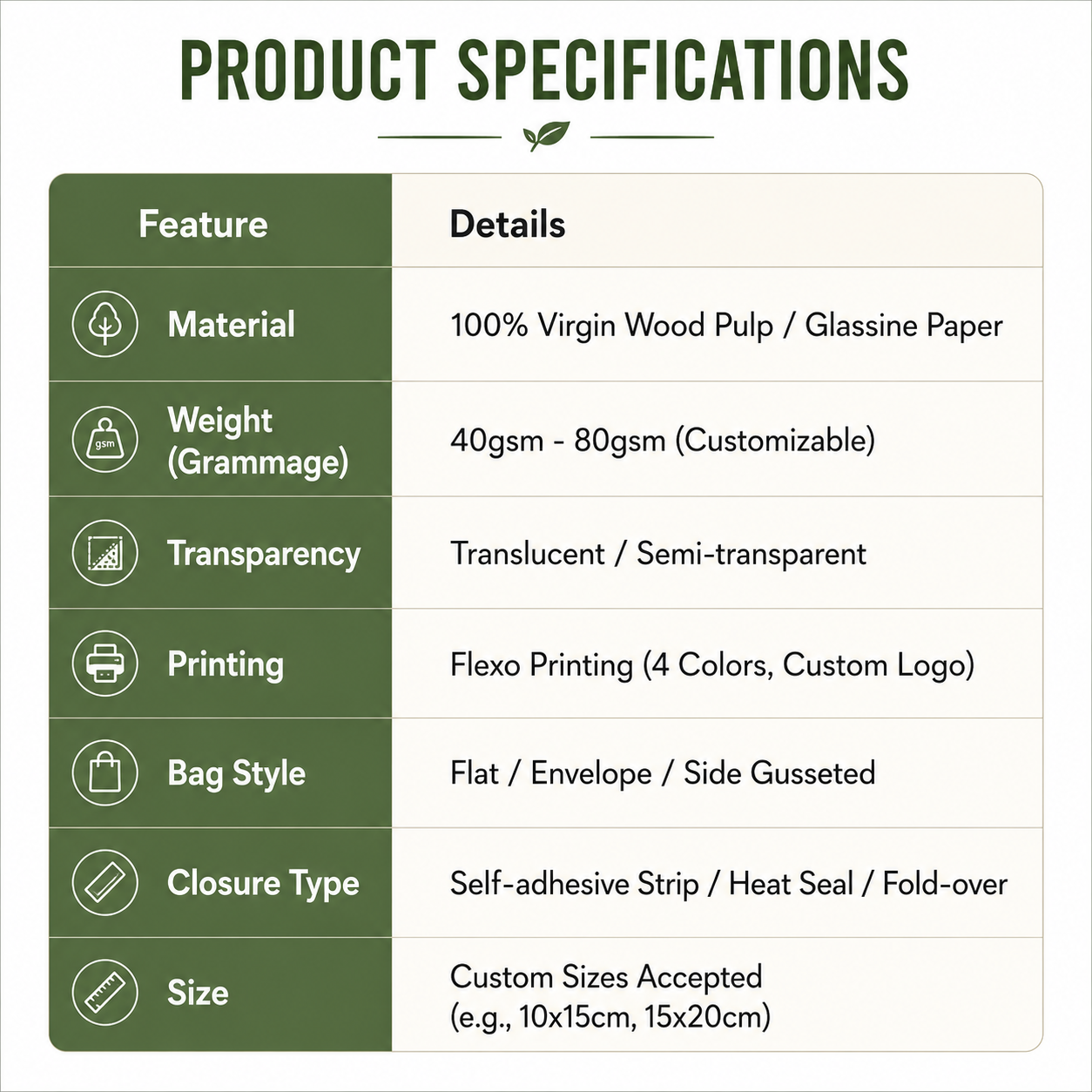 Biodegradable Glassine Paper Clothing Bags Custom Logo Printed Eco Friendly Recyclable Packaging Pouches for Fashion Brand