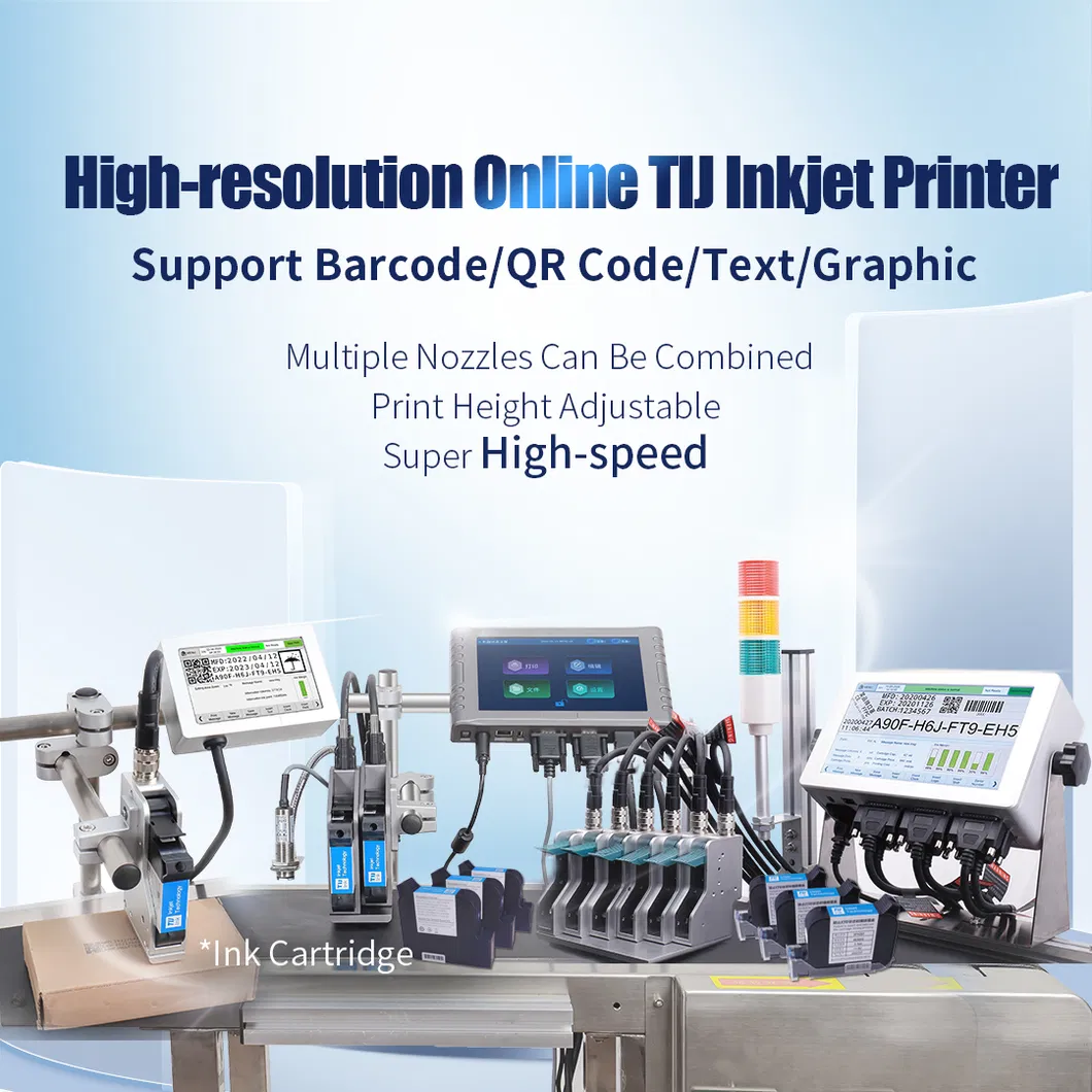 Trending Deals Industrial Inkjet Printer T400e Low-Cost High-Speed Date Coding Machine for Cosmetic Packaging