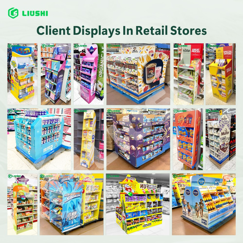 Custom Cardboard Countertop Point of Sale Counter Box Display Supermarket Pdq Display Paper Box for Retail Store